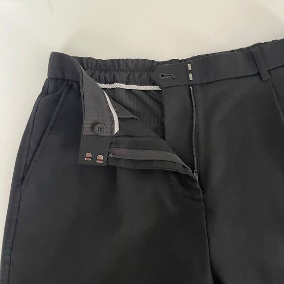 J. Crew D-Ring Flannel Pants Women's 8 Black Minimalist Business Casual Preppy - Picture 4 of 9